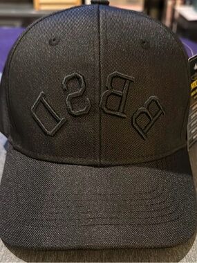 Invicta Black Baseball Cap with Raised BSII Embroidery